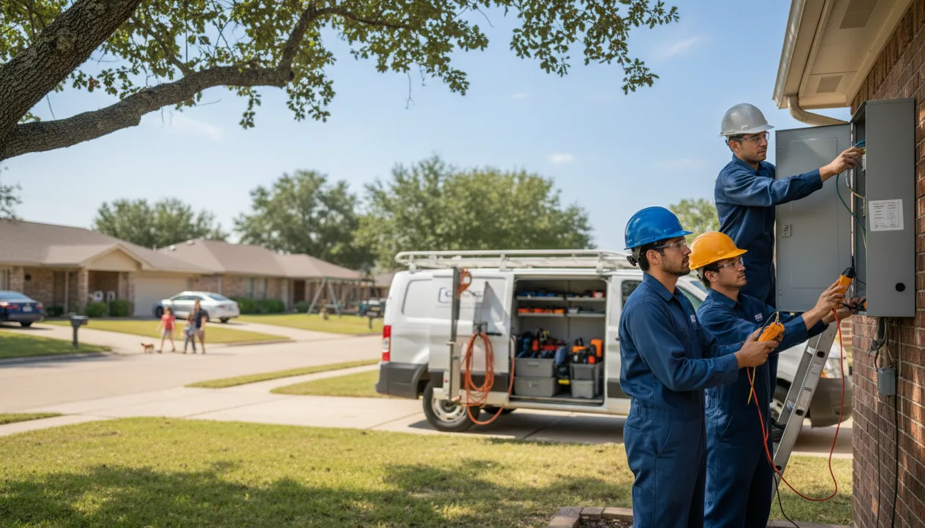 Certified electrician providing emergency electrical services in Mills, NE